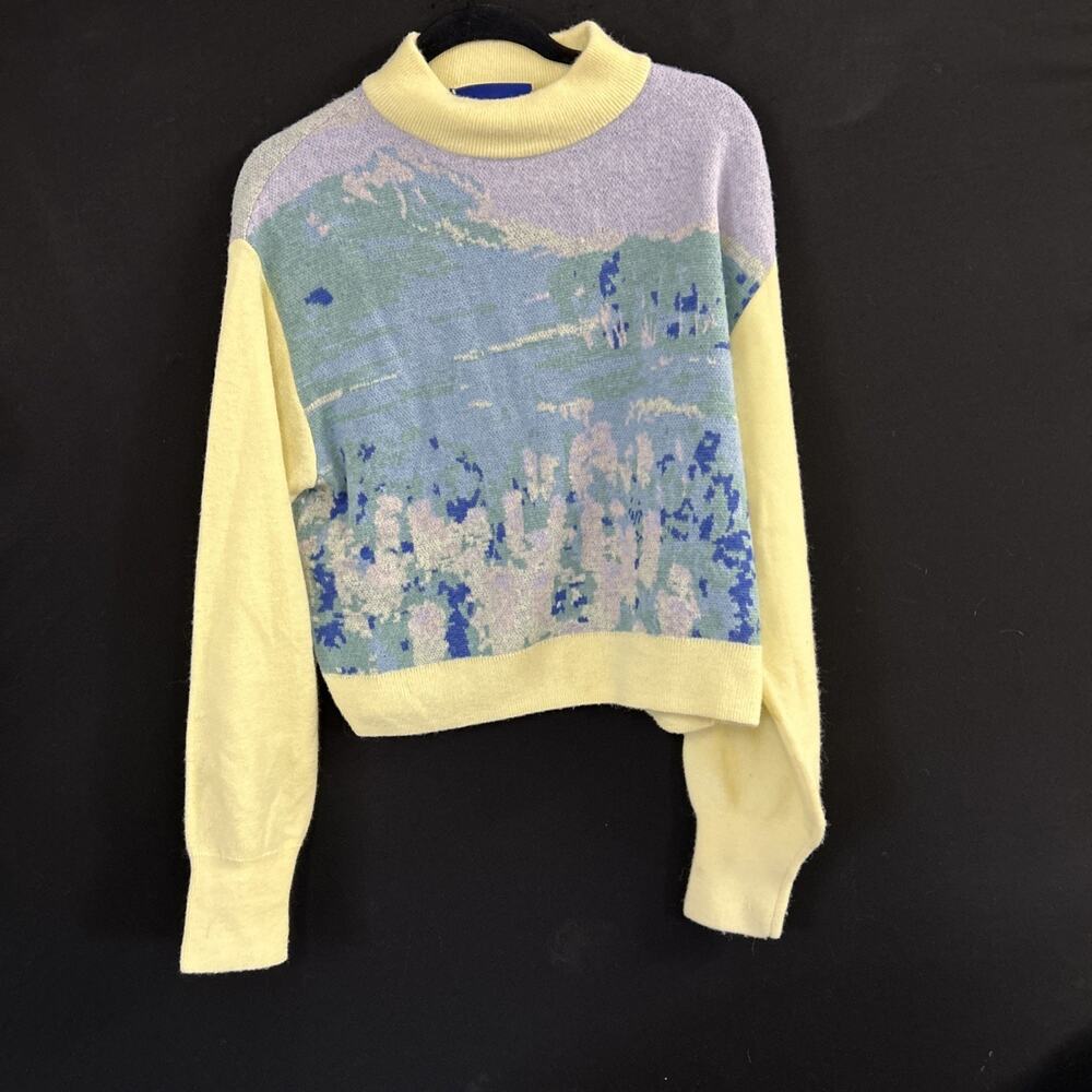 Spyder Society Women's Knit Landscape Pastel Pullover Sweater Size Small Petite